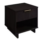 Set di 2 Comodini con Cassetto e Ripiano Aperto